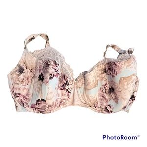 Lane Bryant Caucique Bra with lace detail 44G